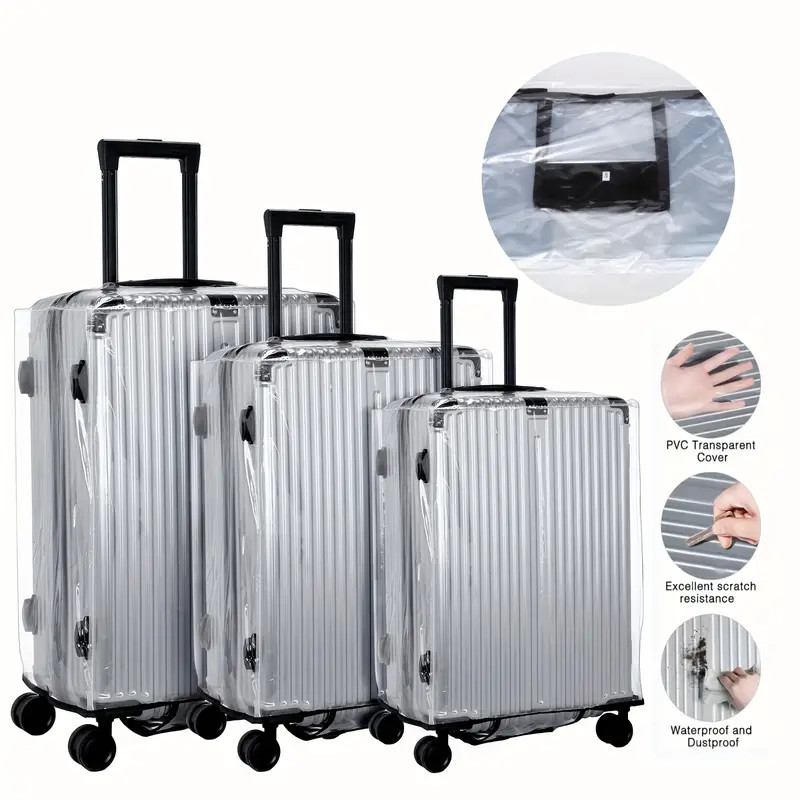 18-30 Inch Suitcase PVC Cover  - Luggage Protective Cover Transparent ulasan dan harga