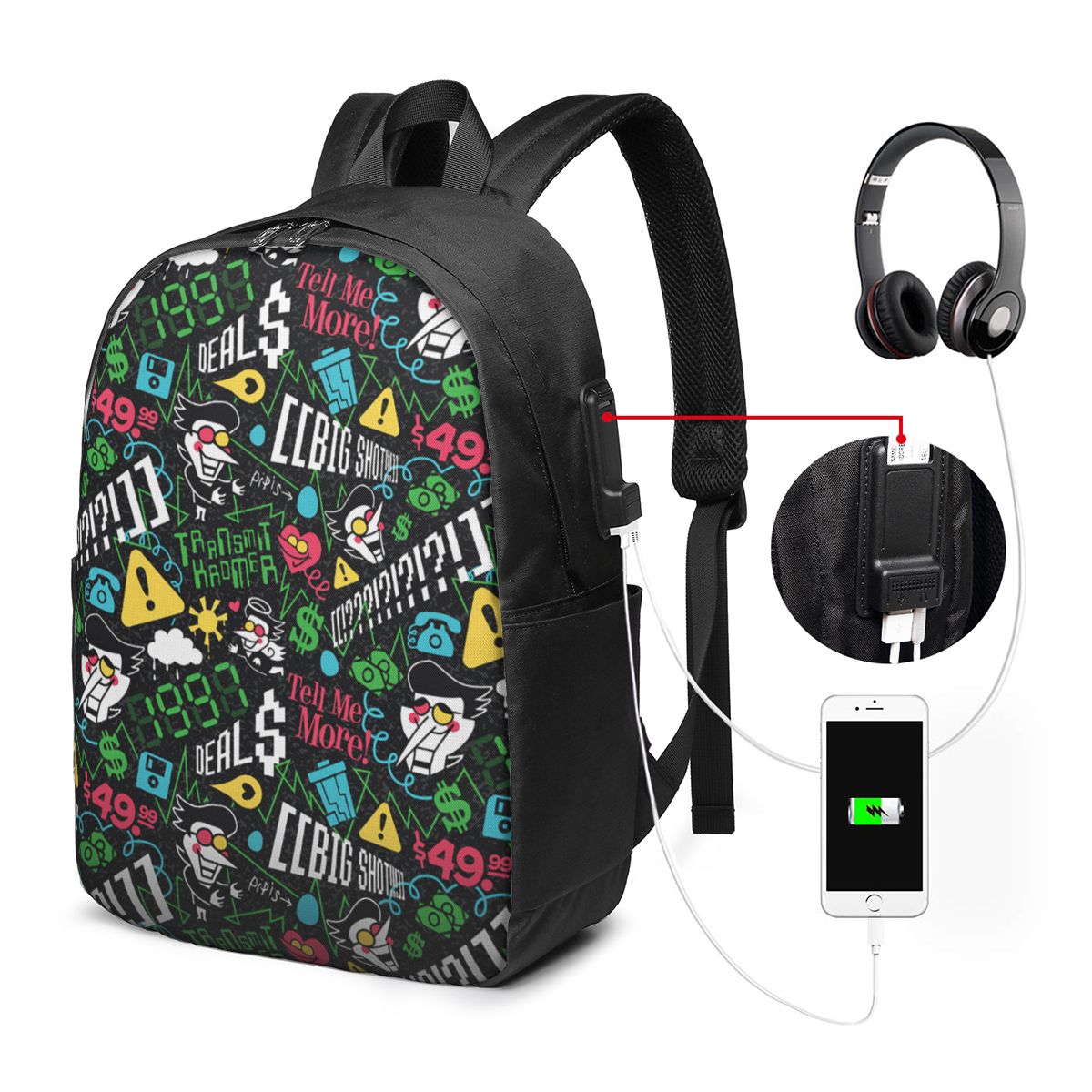 Deltarune SPAMTON G Backpack T - Travel Bags ulasan dan harga