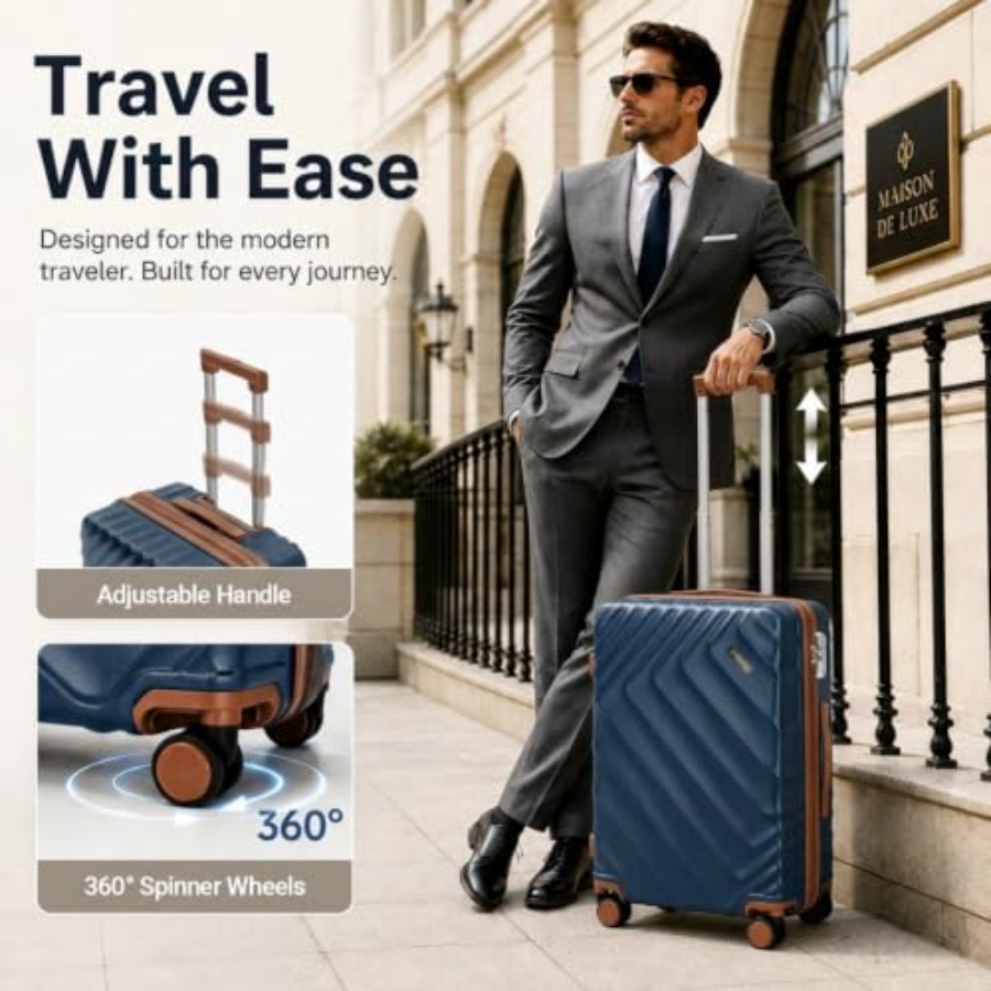 5-Piece Hard Shell Expandable  - Expandable Hard Shell Luggage Set ulasan dan harga