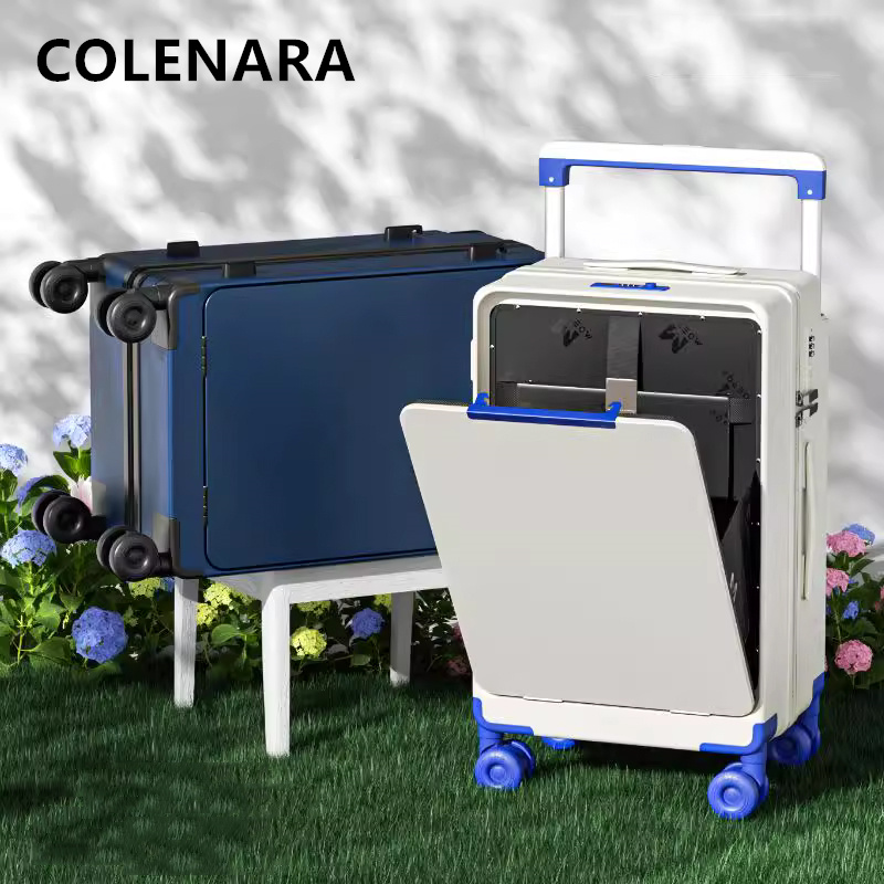 COLENARA ABS+PC Suitcase Front - Front Opening Laptop Luggage 24 Inch ulasan dan harga