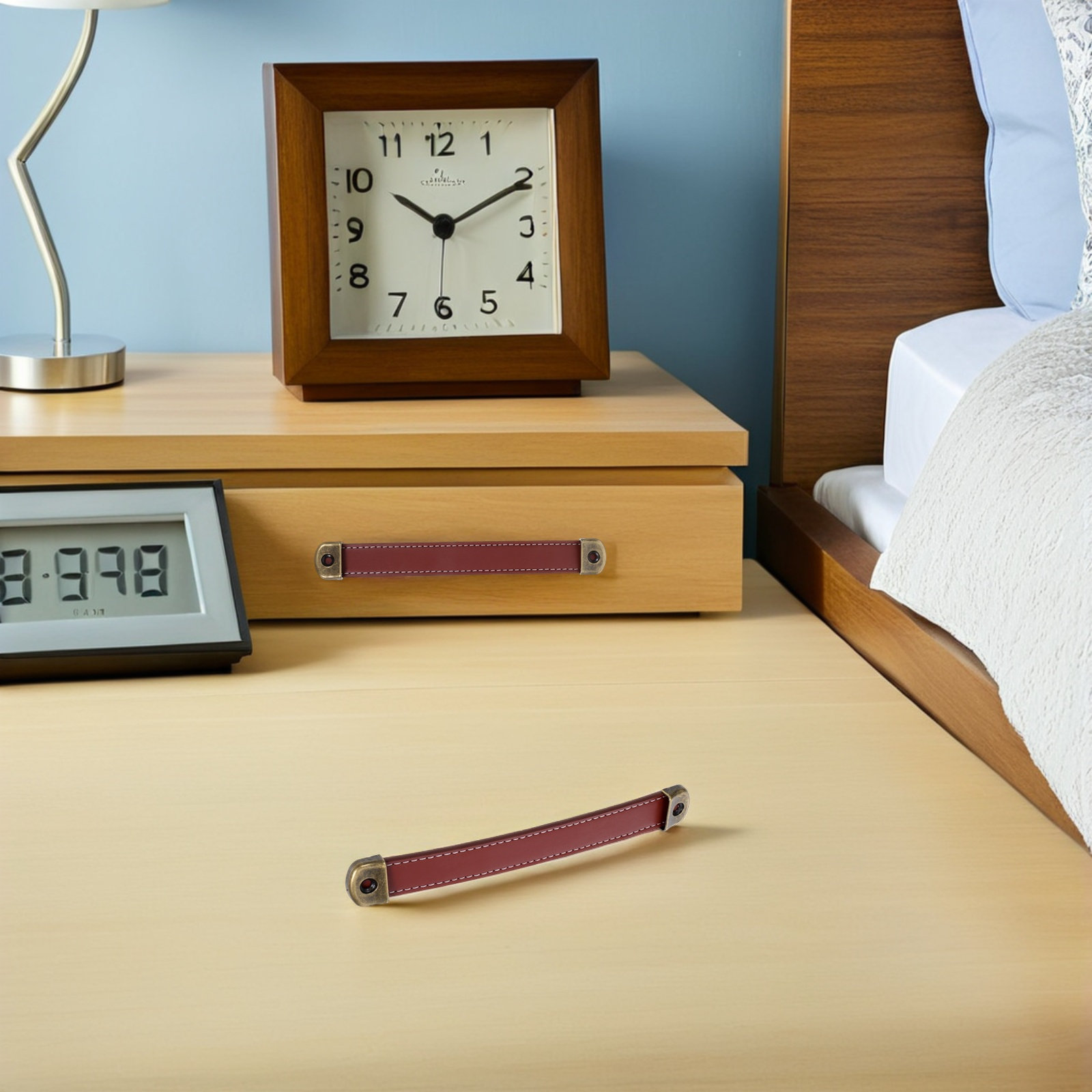 2Pcs Retro PU Cabinet Pull Han - Retro Vintage Trunk Suitcase ulasan dan harga