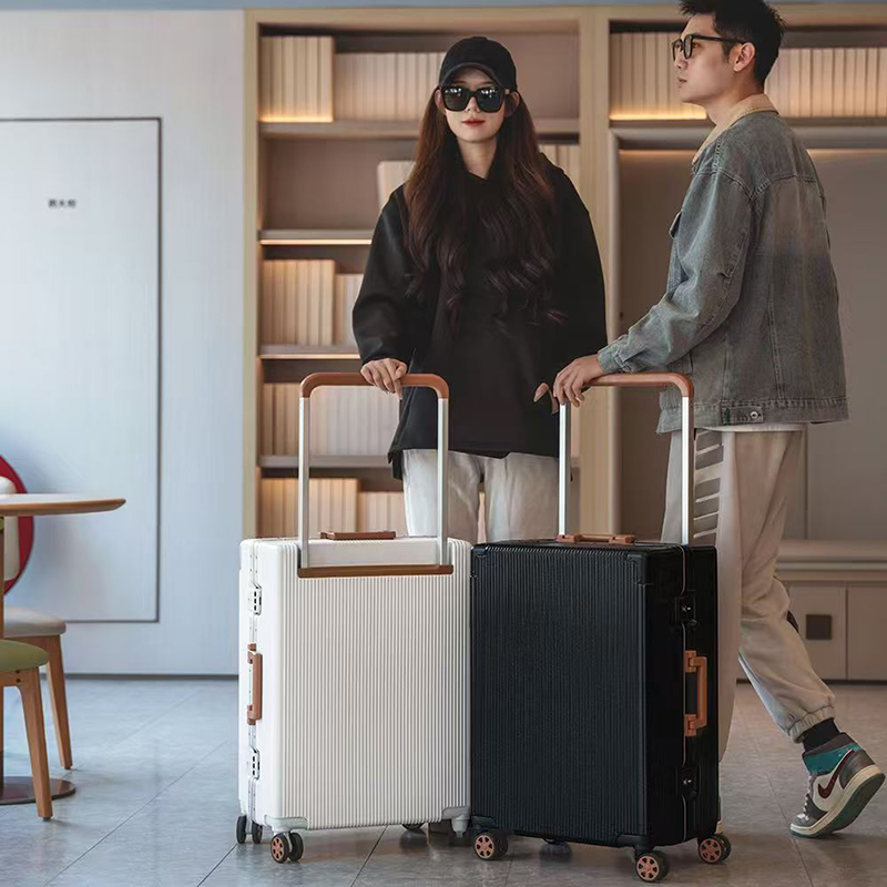 New Wide Trolley Case Luggage  - Aluminum Frame Carry On Luggage ulasan dan harga