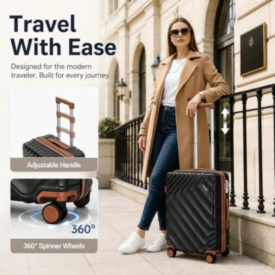 6-Piece Hard Shell Expandable  - Expandable Hard Shell Luggage Set ulasan dan harga