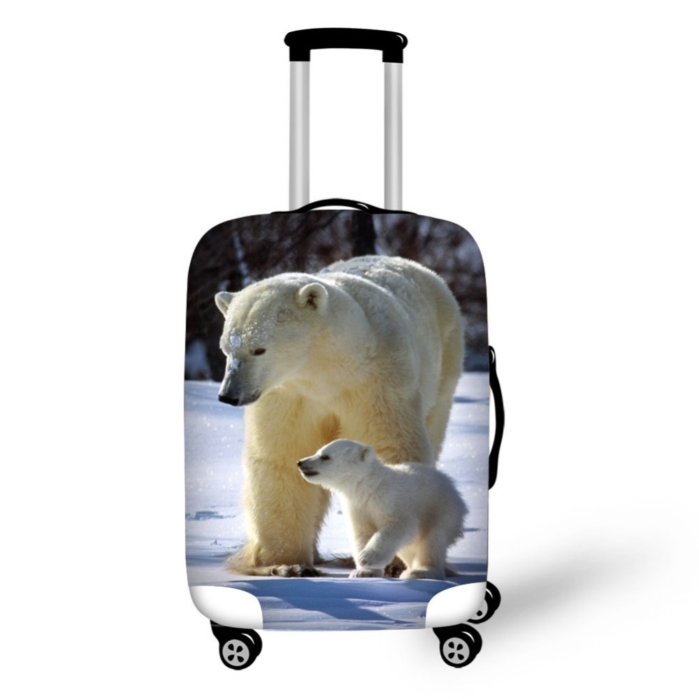 Animal polar bear luggage prot - Waterproof Suitcase Cover Protector ulasan dan harga