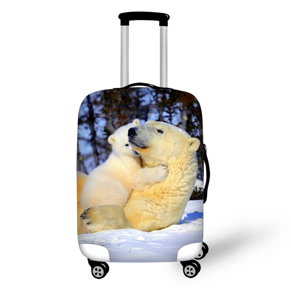 Animal polar bear luggage prot - Waterproof Suitcase Cover Protector ulasan dan harga