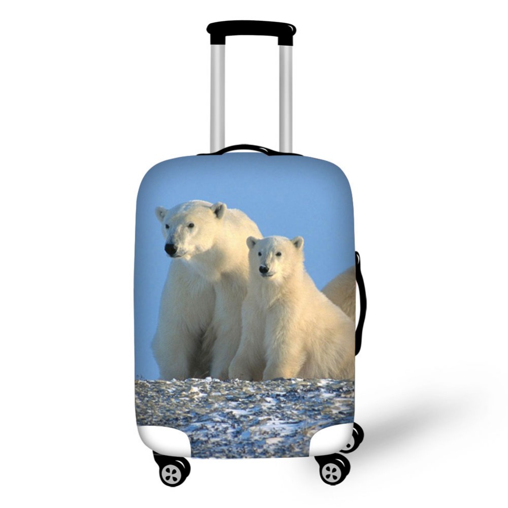 Animal polar bear luggage prot - Waterproof Suitcase Cover Protector ulasan dan harga