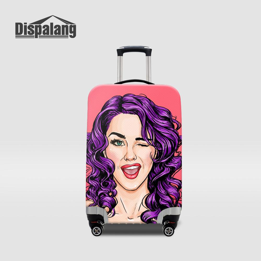 Women's Custom Cartoon Print L - Waterproof Suitcase Cover Protector ulasan dan harga