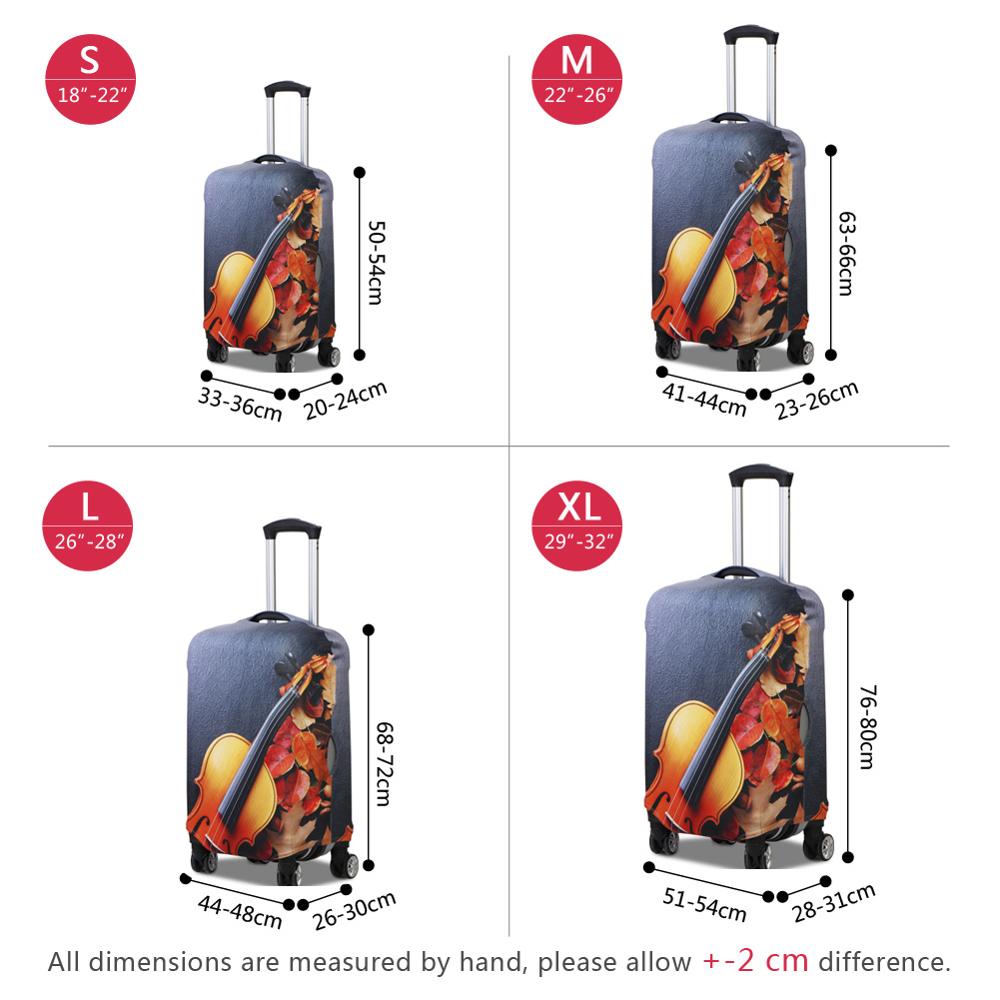 Women's Custom Cartoon Print L - Waterproof Suitcase Cover Protector ulasan dan harga