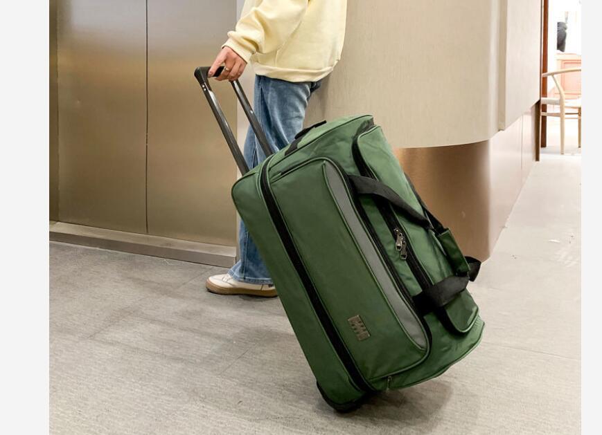 22 inch Men carry on hand Lugg - Foldable Rolling Luggage Bag ulasan dan harga