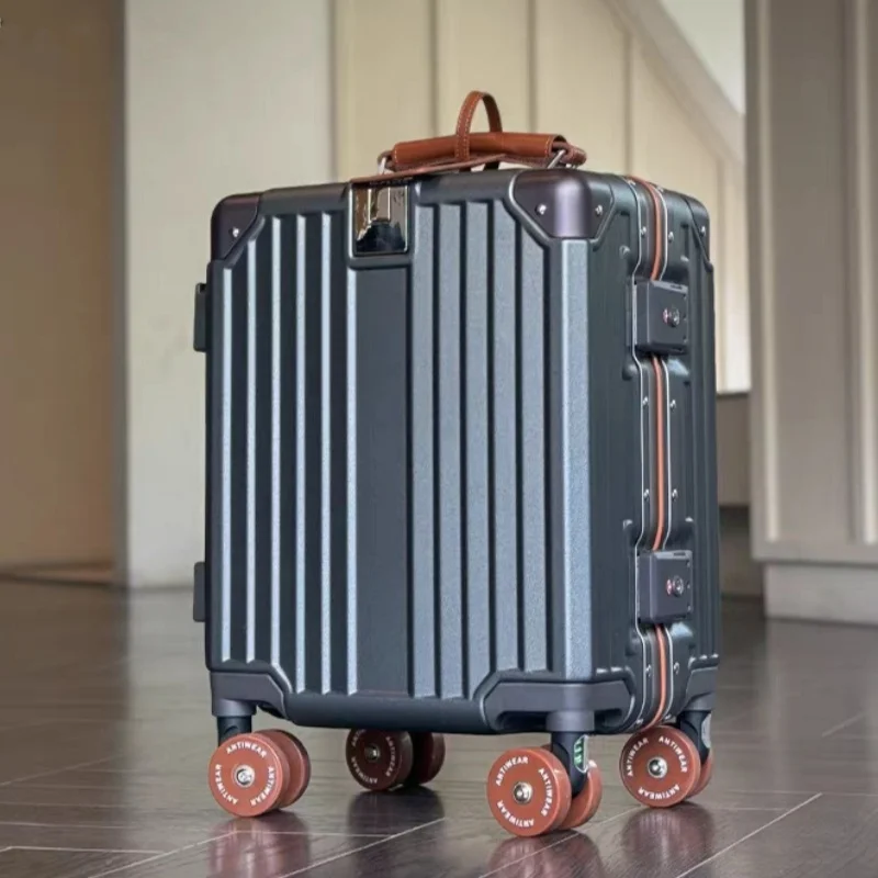 14‘’ Rolling Luggage Lightweig - Aluminum Frame Carry On Luggage ulasan dan harga