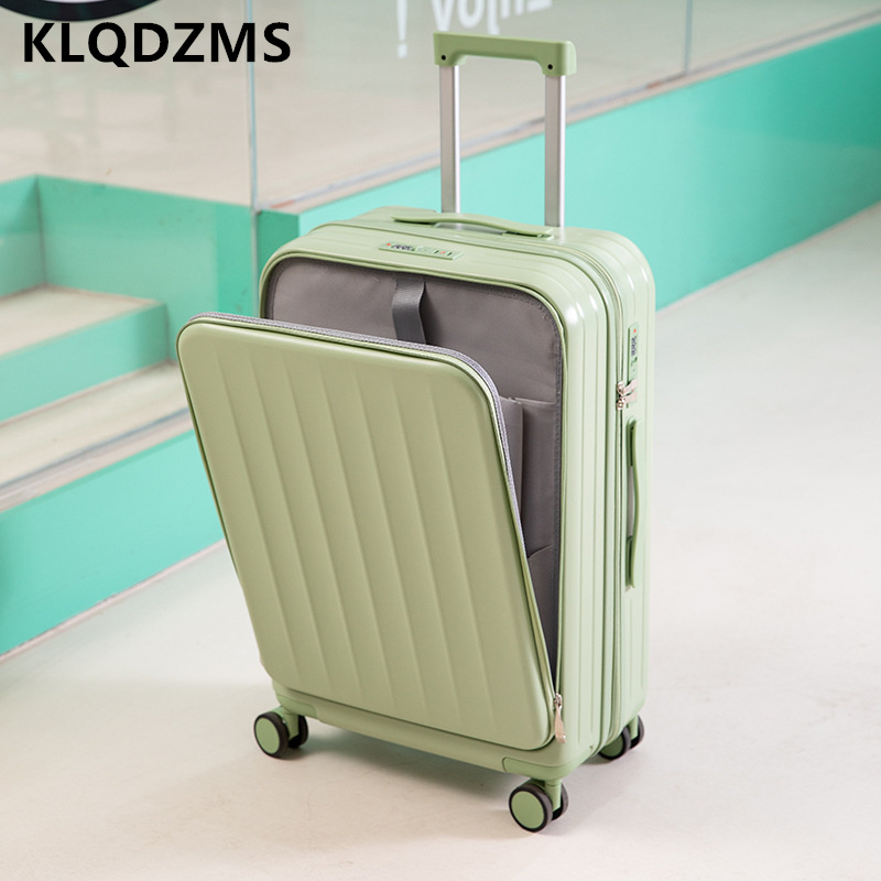 KLQDZMS Multifunctional Suitca - Front Opening Laptop Luggage 24 Inch ulasan dan harga
