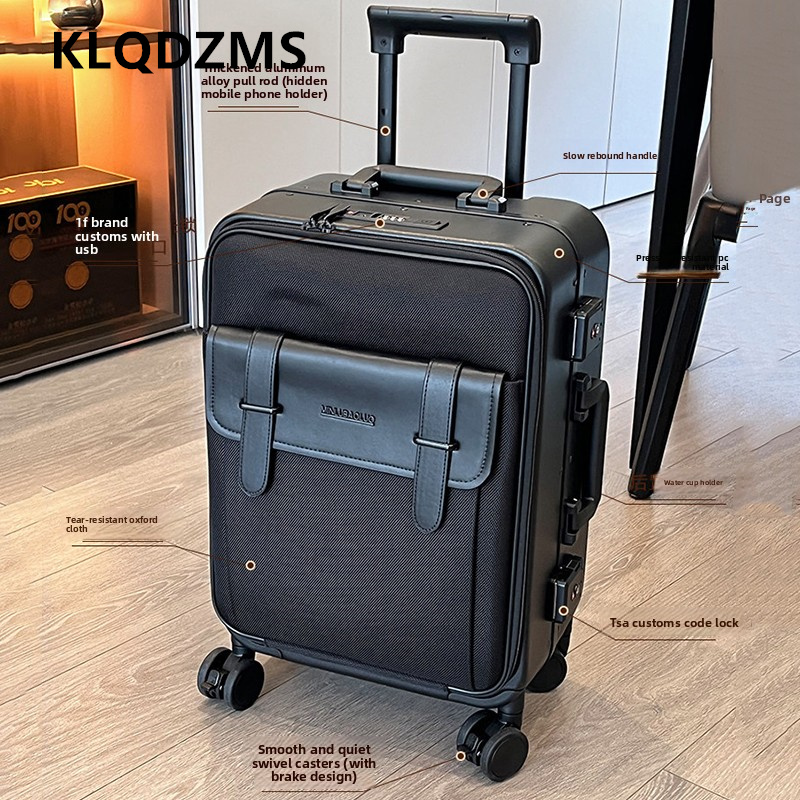 KLQDZMS Oxford Cloth Suitcase  - Spinner Wheel Rolling Suitcase 20 Inch ulasan dan harga