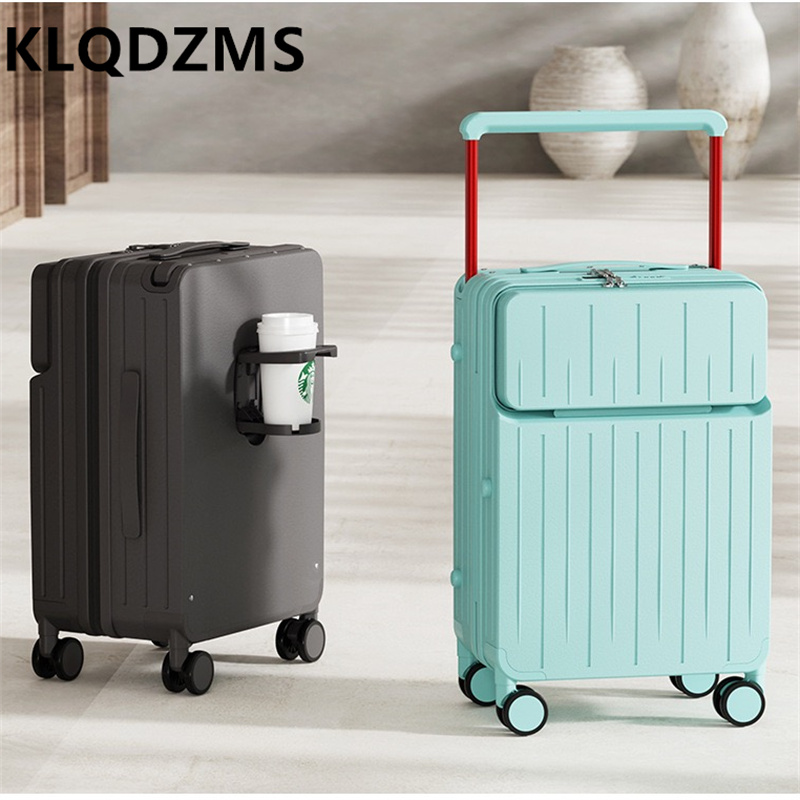 KLQDZMS 24 Inch Luggage Compar - Front Opening Laptop Luggage 24 Inch ulasan dan harga