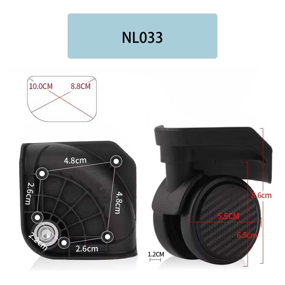 Replacement For Baixiang NL033 - Silent Replacement Luggage Wheels ulasan dan harga