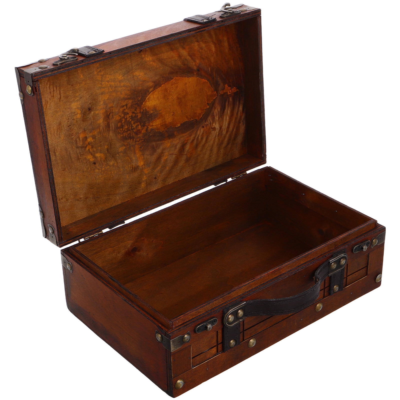 Retro Vintage Wooden Storage B - Retro Vintage Trunk Suitcase ulasan dan harga