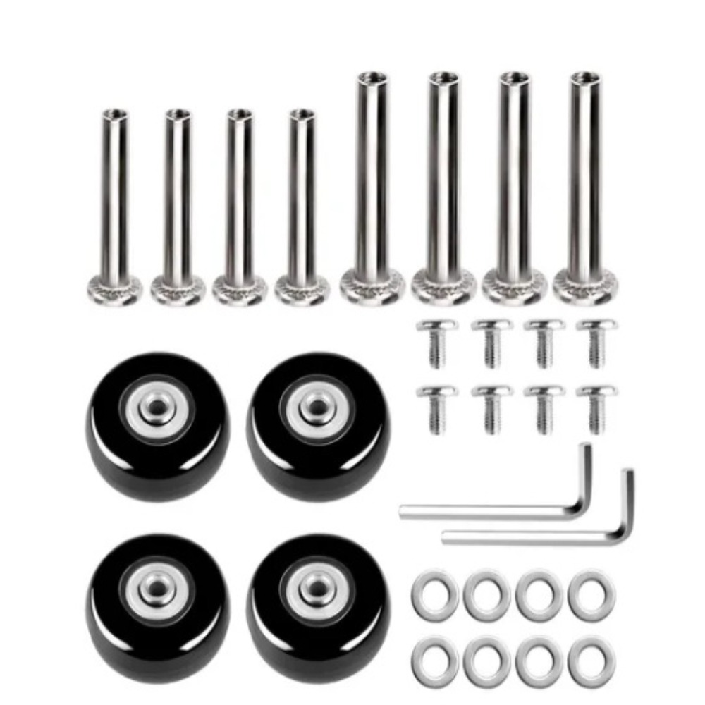 2Pcs Replace Wheels With Screw - Silent Replacement Luggage Wheels ulasan dan harga