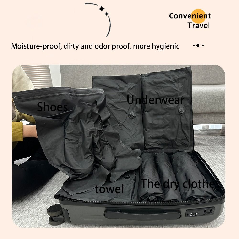 Reusable Hand Roll Vacuum Bags - Luggage ulasan dan harga