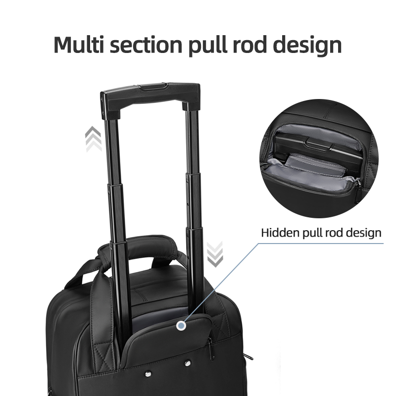 Travel Trolley Business Backpa - Foldable Rolling Luggage Bag ulasan dan harga