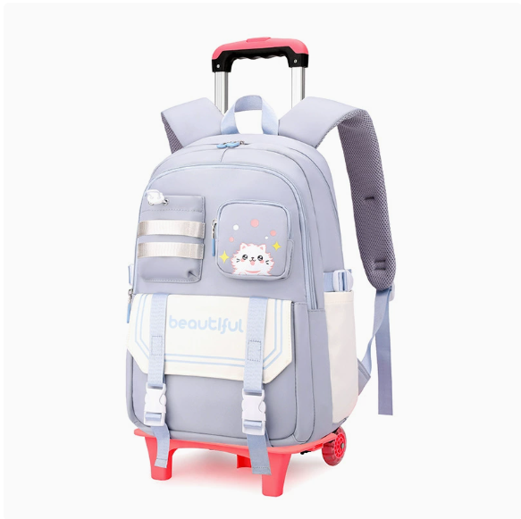 kids School Rolling backpack F - Foldable Rolling Luggage Bag ulasan dan harga