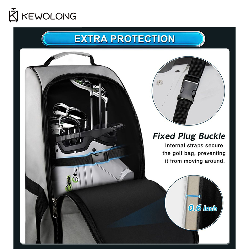 New Golf Travel Bag with Overs - Foldable Rolling Luggage Bag ulasan dan harga