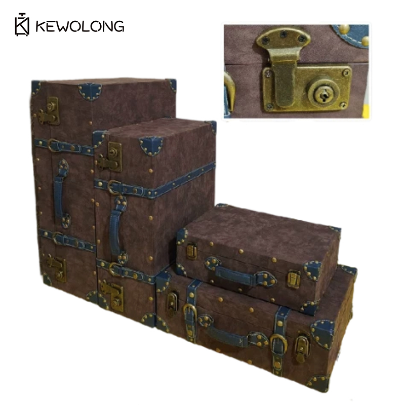 Vintage Leather Suitcase Stora - Retro Vintage Trunk Suitcase ulasan dan harga