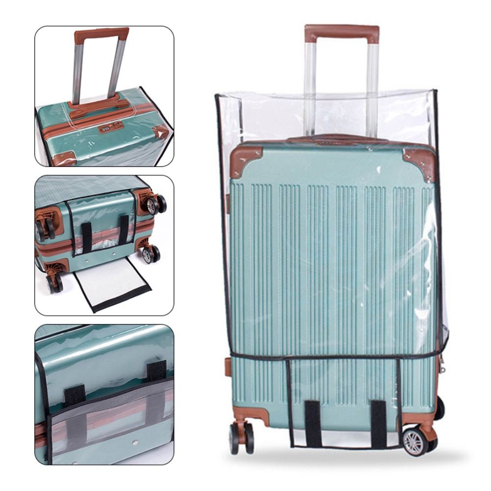 Transparent PVC Waterproof Pro - Luggage Protective Cover Transparent ulasan dan harga